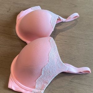 VS Dream Angels Pink, Iridescent Lace, Bra 36DD